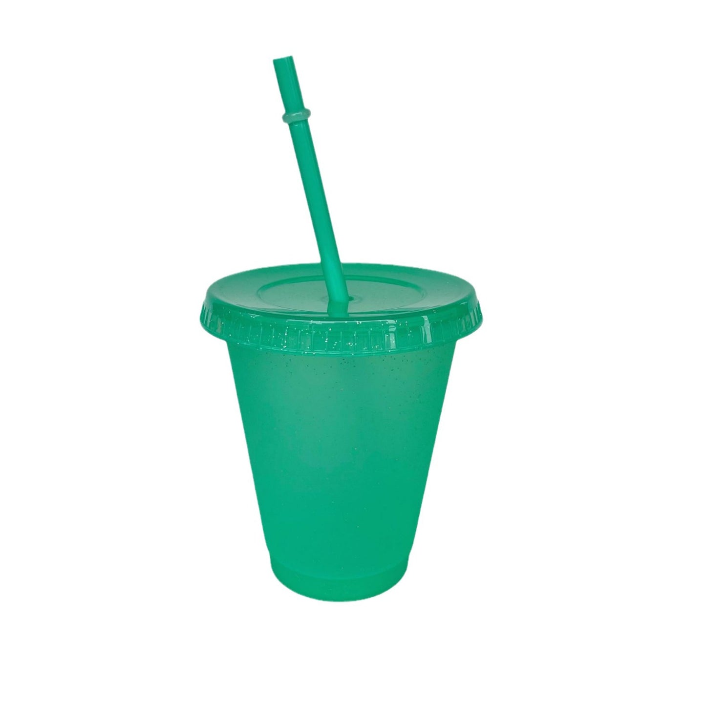 475Ml glitter straw cup