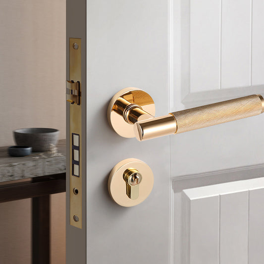 Mechanical Magnetic Wooden Door Lock Handle