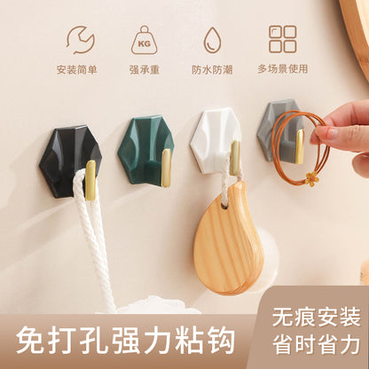 Geometric No-Drill Small Adhesive Hooks