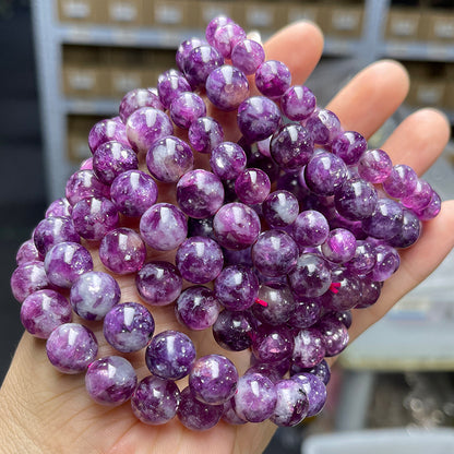 Natural Purple Grandmother Crystal Bracelet