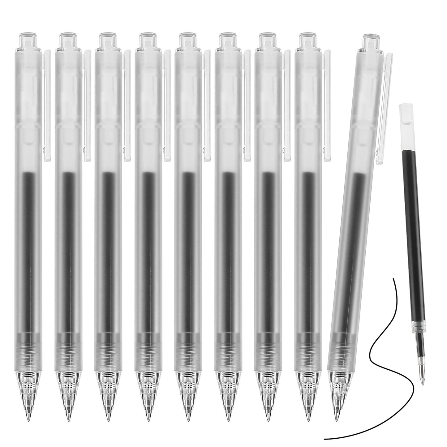 High-value gel pen black