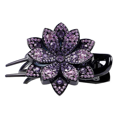 Side flower rhinestone ins headdress