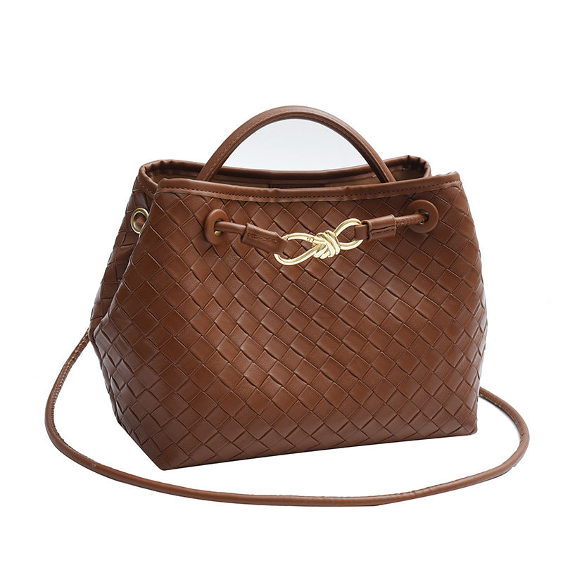 Retro versatile light luxury woven bag