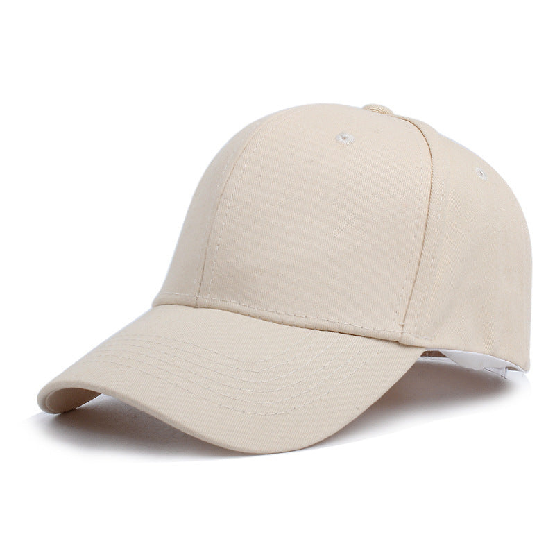 Cotton Hard-Brim Baseball Cap