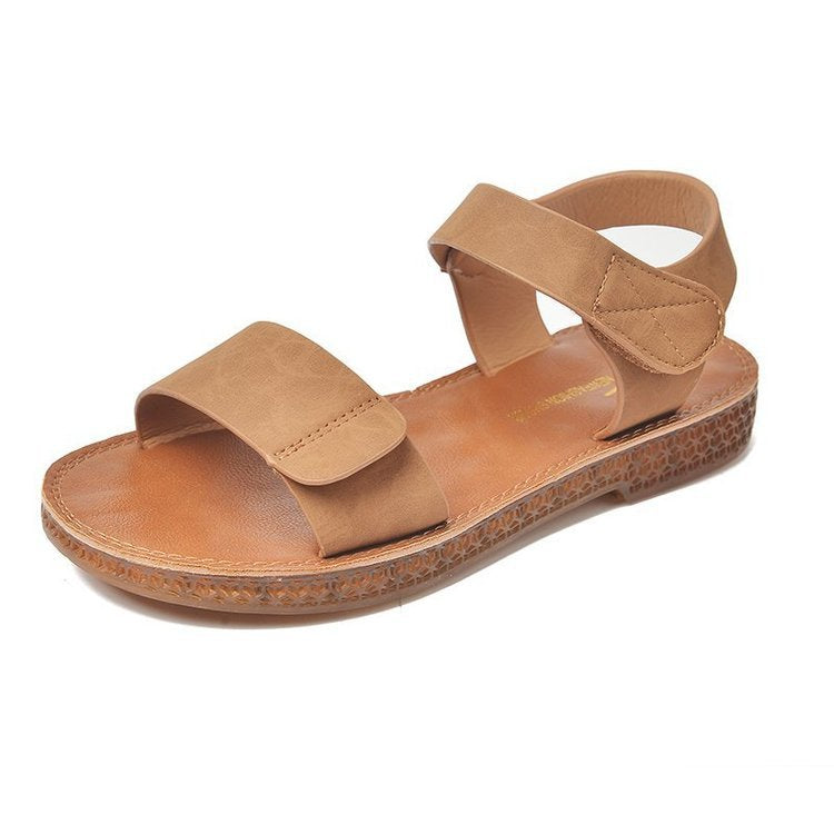 Cow tendon sole sandals flats