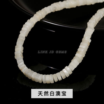 2 * 4Mm natural stone square spacer beads