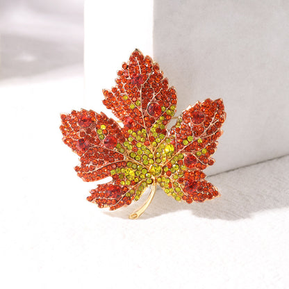 Red maple leaf anti-light pin