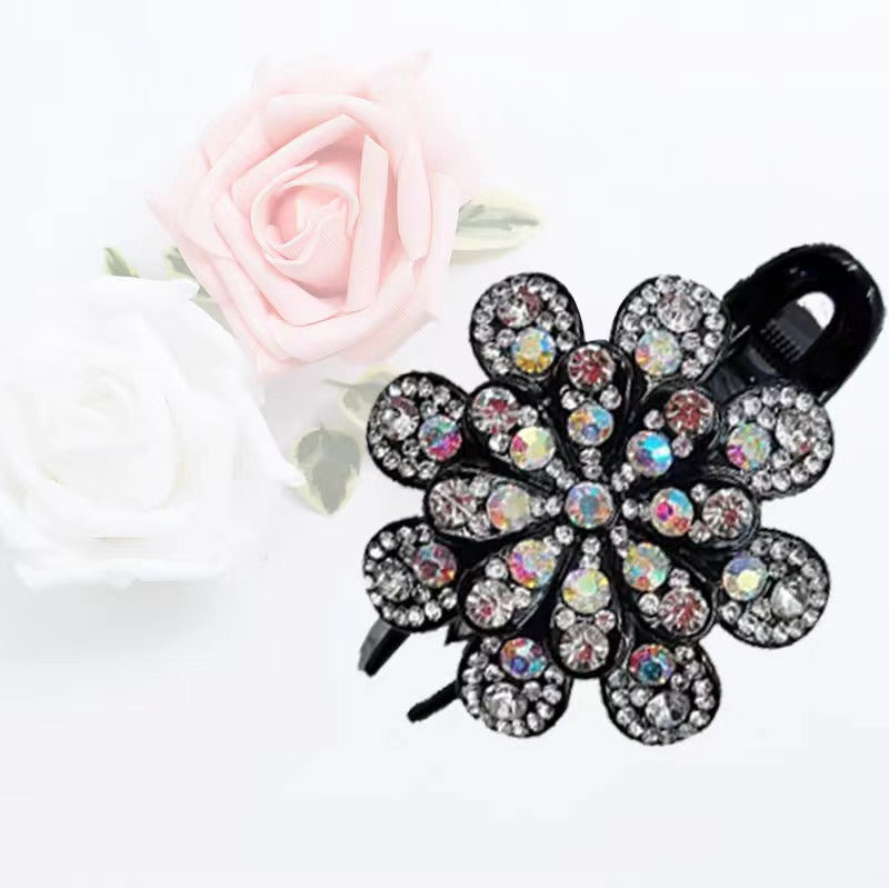 Flower in the flower rhinestone pattern hair accessories hairpin