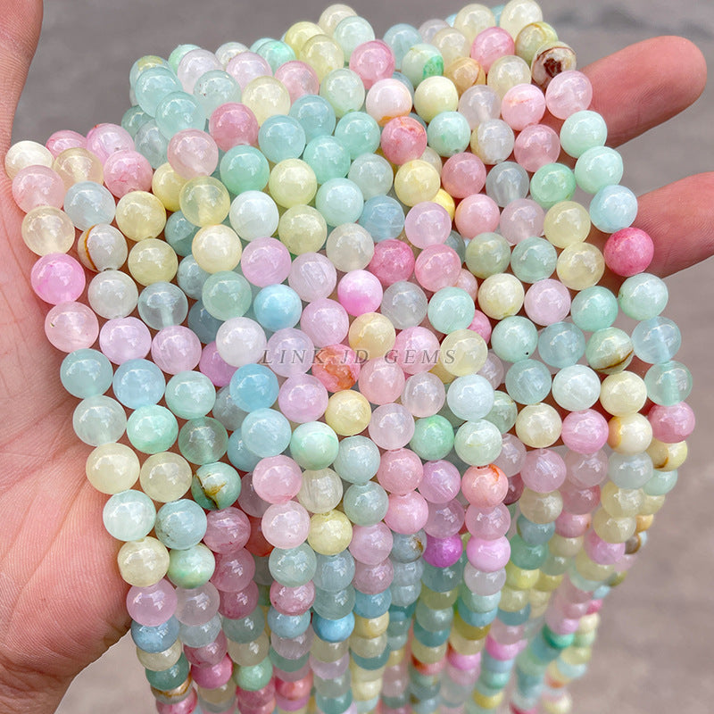 Colorful sapphire loose beads Afghan jade round beads