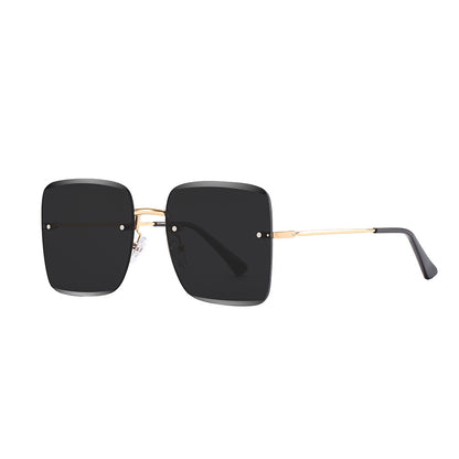 Frameless Square Gradient Sunglasses for Women