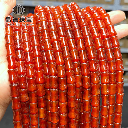 8 * 12Mm agate bamboo beads loose beads