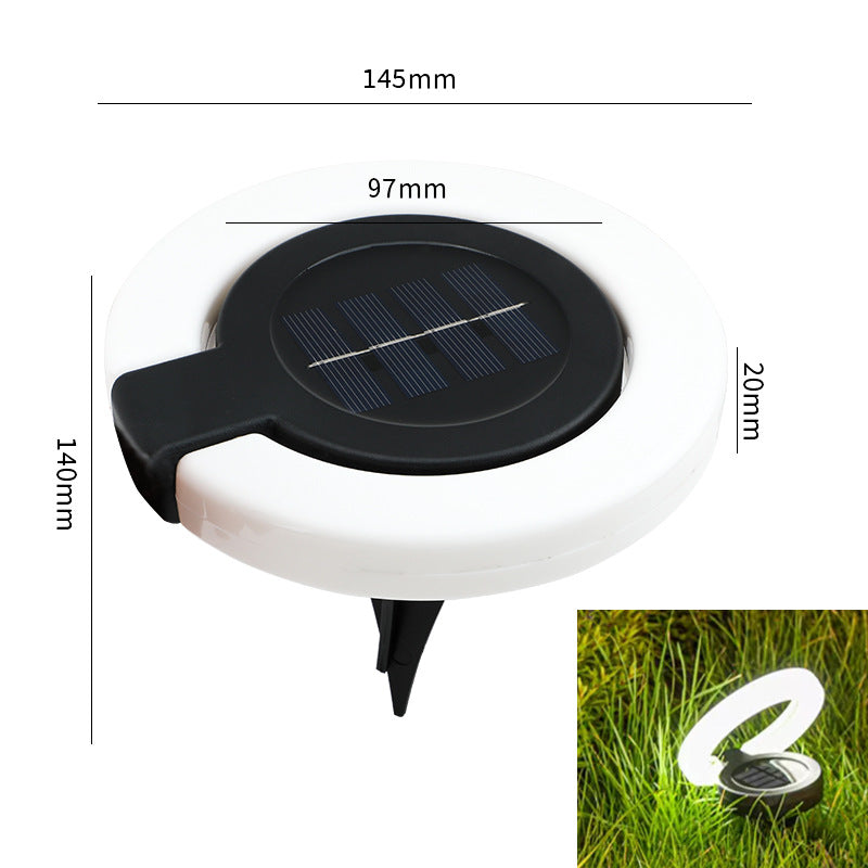 Solar buried light lawn floor plug light