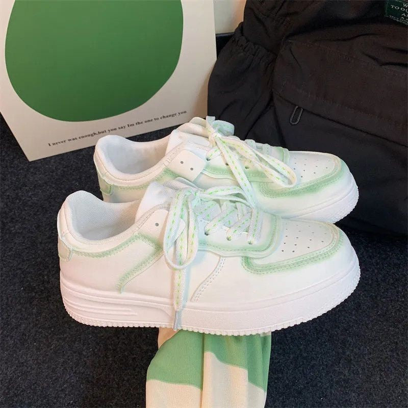 New mint green casual sneakers