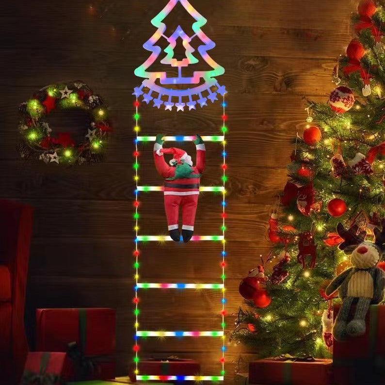 Santa Claus Ladder Light