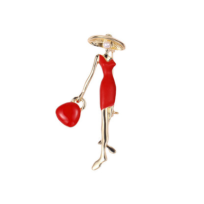 Gymnast brooch