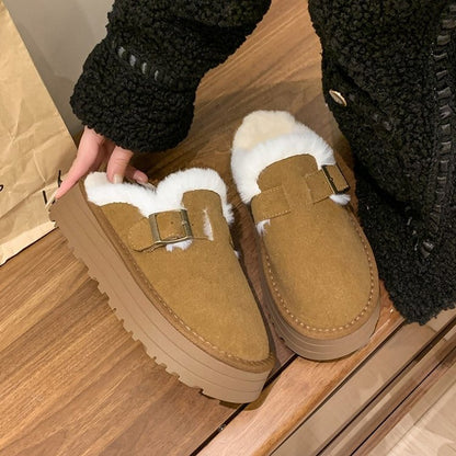 Autumn and winter half slippers