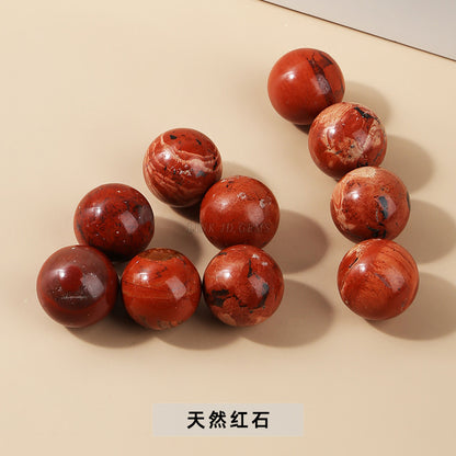 2Cm natural crystal jade loose beads non-porous round beads loose beads