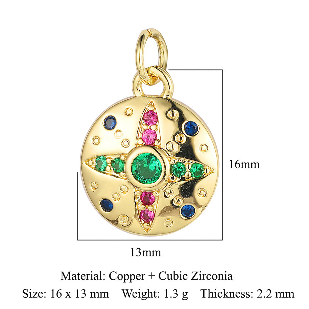 Lightning Crown Copper Zircon Pendant Accessories