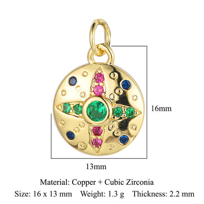 Lightning Crown Copper Zircon Pendant Accessories