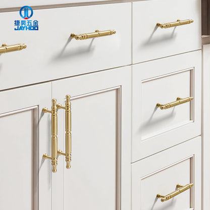 Wardrobe door brass handle