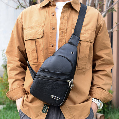 Solid color chest backpack