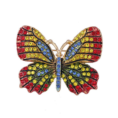 Fashion Colorful Butterfly Brooch Set