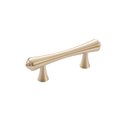 Single hole wardrobe brass handle