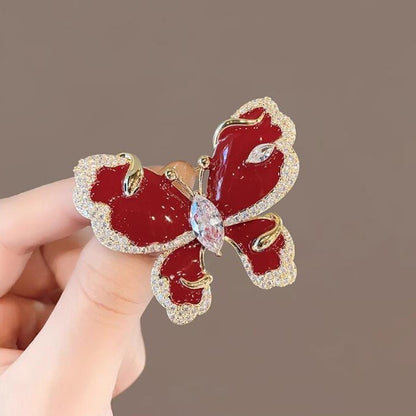 Red Butterfly Brooch