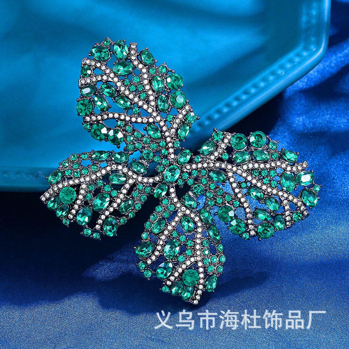 Emerald Butterfly Brooch