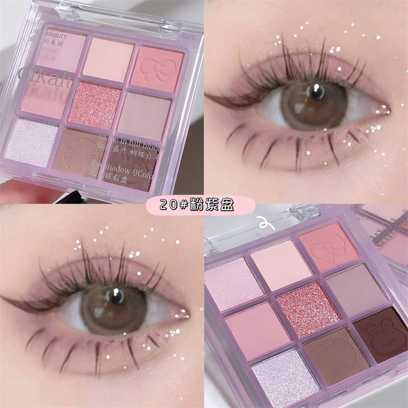 Transparent Nine-Color Acrylic Eyeshadow Palette