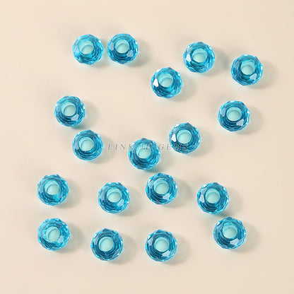 14Mm crystal cut flat beads loose beads