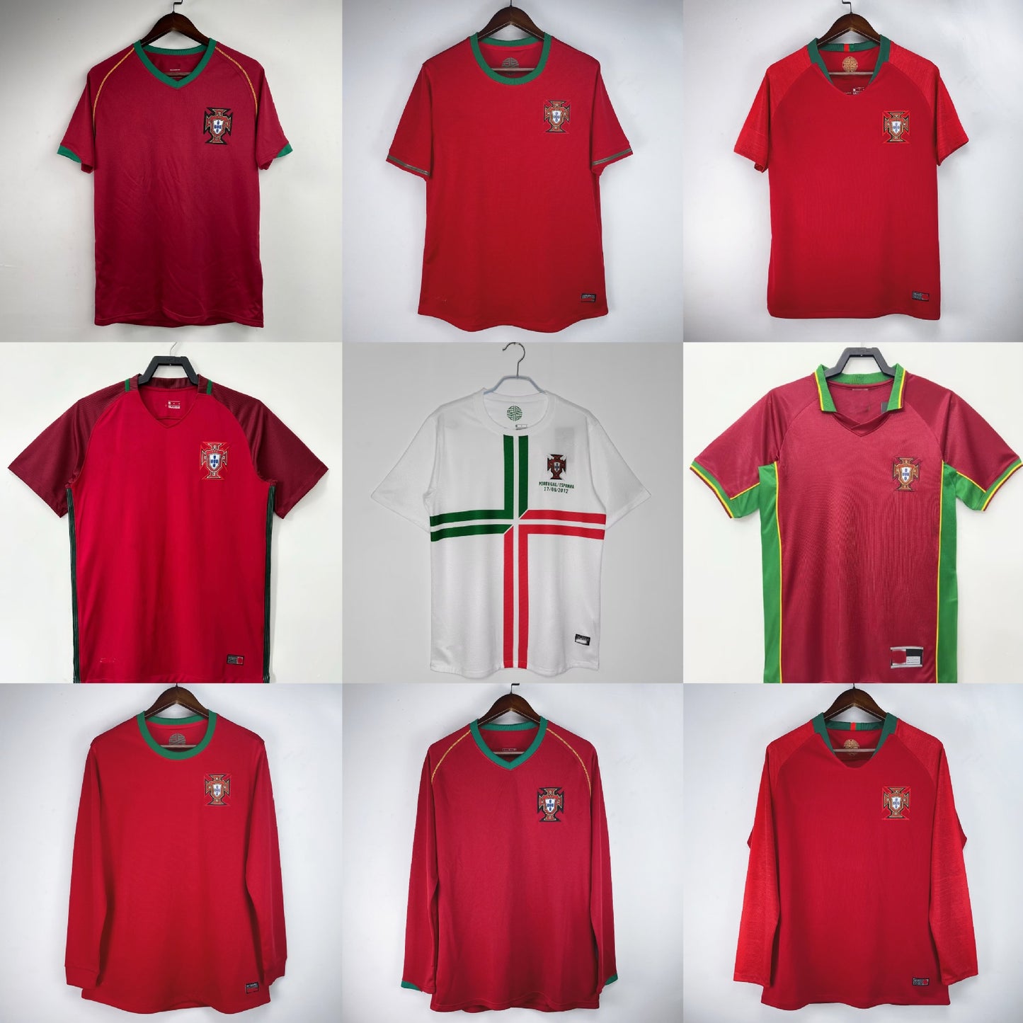 66-04-16 Portugal Retro Figo Ronaldo Rui Costa Pepe Jersey