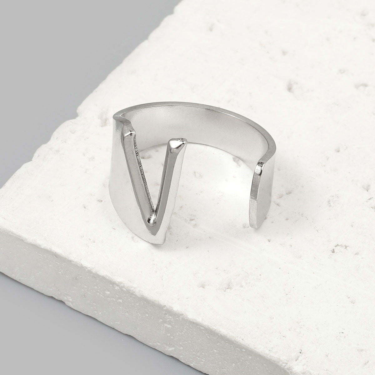 Titanium steel 26 English letter ring