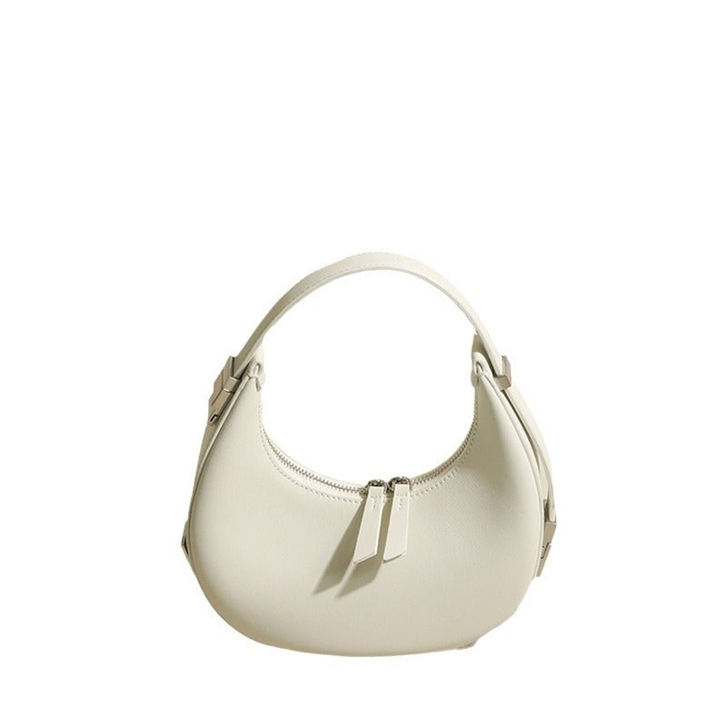 Bolso bandolera Crescent de color liso 