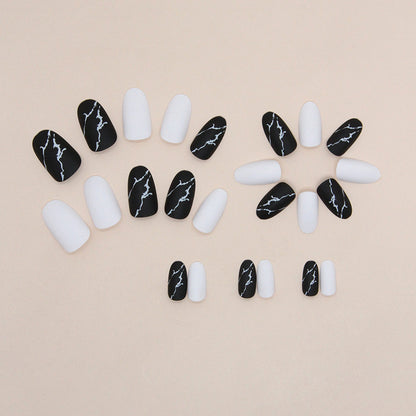 Matte Marble Nails