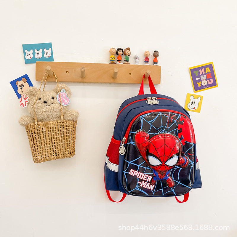 Children's cartoon spiderman backpack