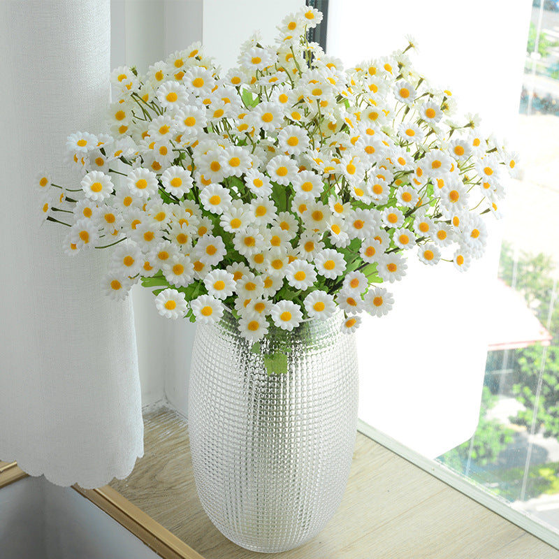 30 small daisy artificial flowers chamomile cosmos