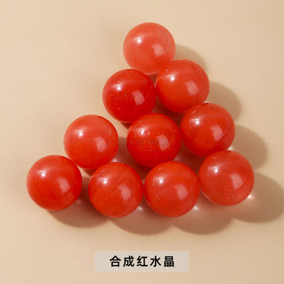 2Cm natural crystal jade loose beads non-porous round beads loose beads