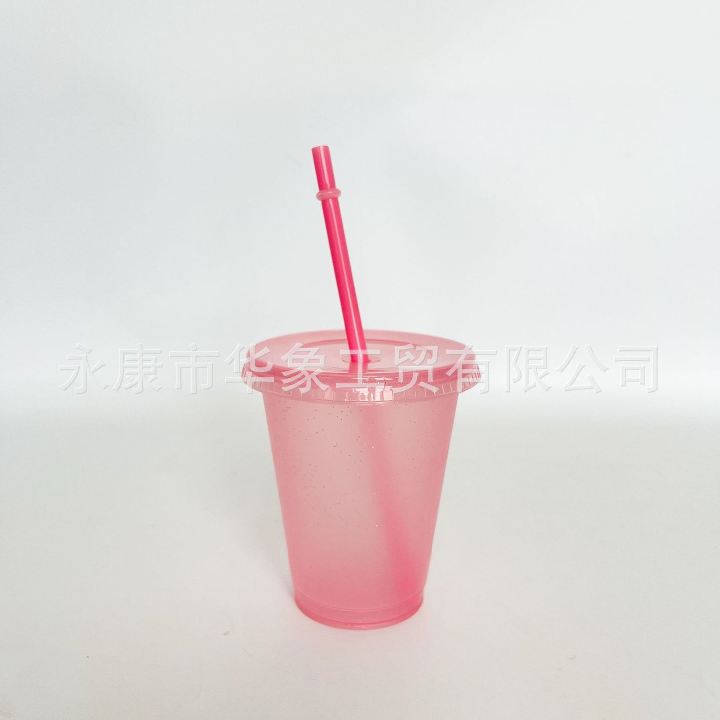 Popular pp glitter plastic cup 16oz