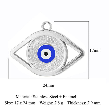 Round eye stainless steel pendant