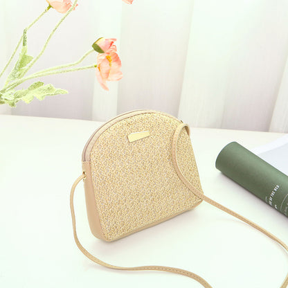 Embroidered shoulder bag Korean shell bag