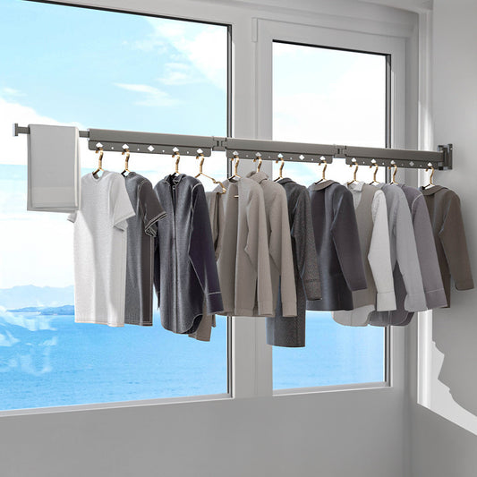 Folding Telescopic Clothes Rack