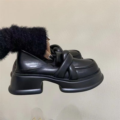 Casual black women's shoes