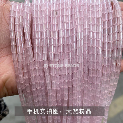 3 * 6Mm agate round tube loose beads