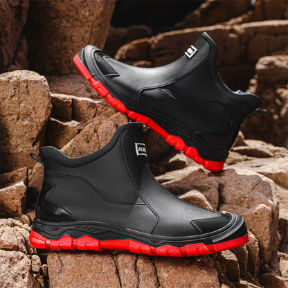 Short non-slip rubber shoes outdoor