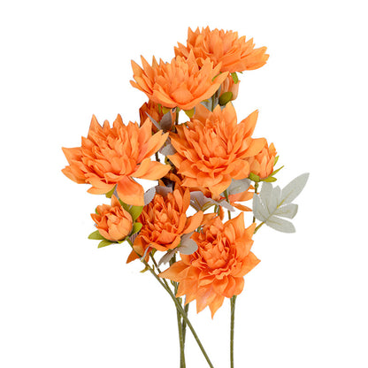 3 artificial dahlia flowers