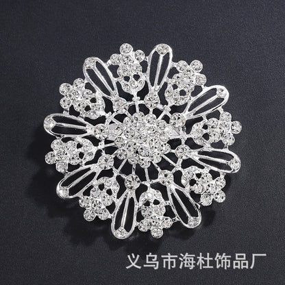 Alloy Rhinestone Brooch Pin