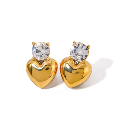 18k gold diamond earrings