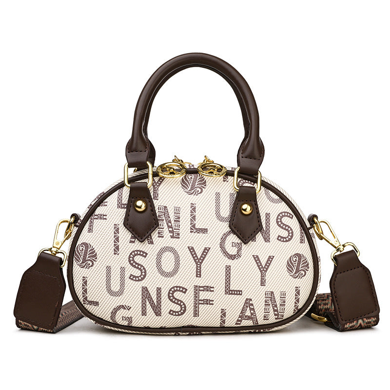 New printed letter wide shoulder strap tote bag