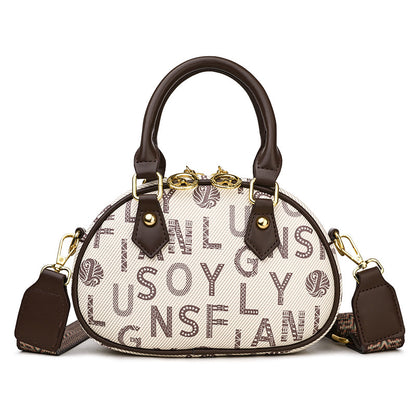 New printed letter wide shoulder strap tote bag